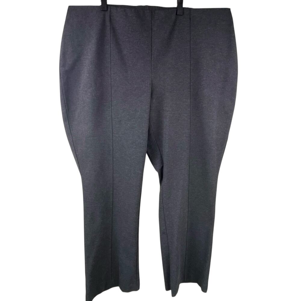 J. Jill Ponte Pants Charcoal Gray Size 4X Barely Boot Cut